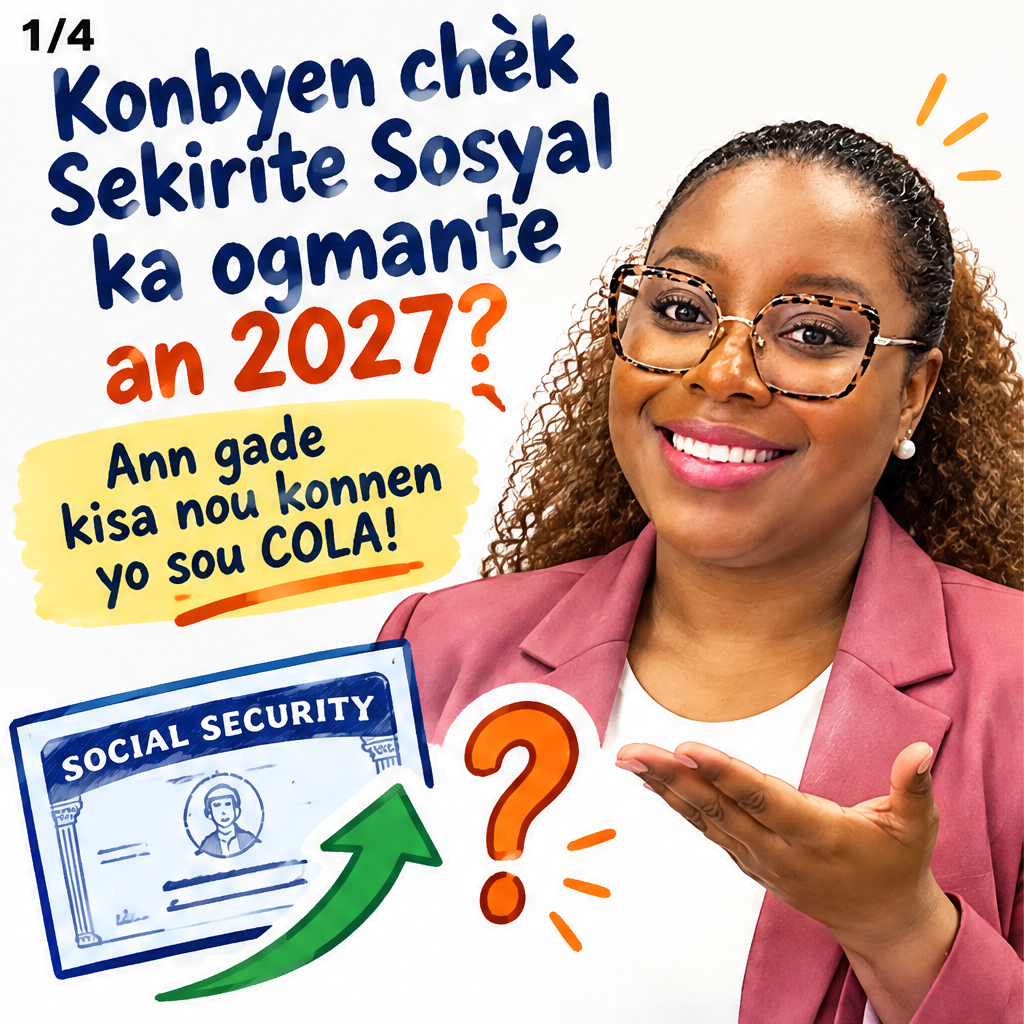 Konbyen chèk Sekirite Sosyal ka ogmante an 2027? Eksplikasyon sou COLA